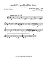 Angels We Have Heard Can Swing (clarinet quartet) - bass clarinet part