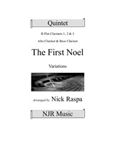 The First Noel (Variations for Clarinet Quintet) – Score and parts