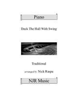 Deck The Hall With Swing (intermediate piano)