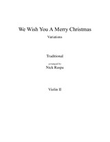 We Wish You A Merry Christmas for string orchestra – Violin 2 part