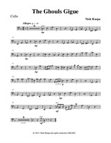 The Ghouls Gigue from Three Dances for Halloween - Cello part