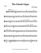 The Ghouls Gigue from Three Dances for Halloween - Viola part