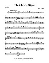 The Ghouls Gigue from Three Dances for Halloween - Violin I part