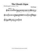 The Ghouls Gigue from Three Dances for Halloween - Glockenspiel part