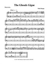 The Ghouls Gigue from Three Dances for Halloween - Marimba part