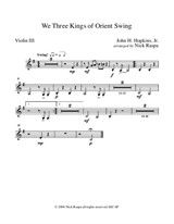 We Three Kings of Orient Swing - Violin III part (optional)
