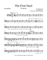 The First Noel (Variations for string orchestra) – Double Bass part