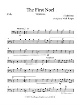 The First Noel (Variations for String Orchestra) – Cello part