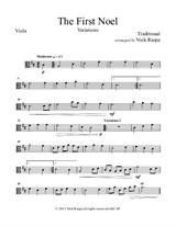 The First Noel (Variations for string orchestra) – Viola part