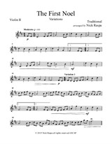 The First Noel (Variations for string orchestra) – Violin 2 part
