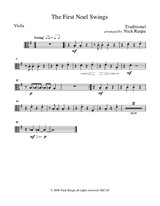 The First Noel Swings - Viola part