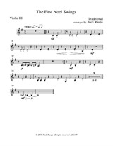 The First Noel Swings - Violin III part (optional)