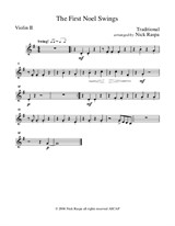 The First Noel Swings - Violin II part