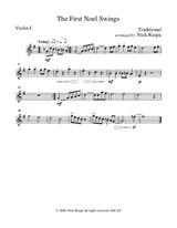 The First Noel Swings - Violin I part
