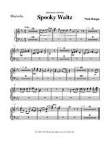 Spooky Waltz from Three Dances for Halloween - Marimba part