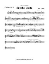 Spooky Waltz from Three Dances for Halloween - Clarinet 1 part