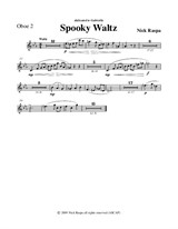 Spooky Waltz from Three Dances for Halloween - Oboe 2 part