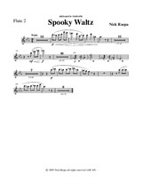 Spooky Waltz from Three Dances for Halloween - Flute 2 part