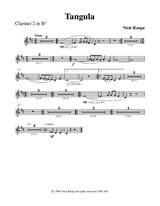 Tangula from Three Dances for Halloween - Clarinet 2 part