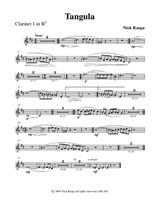Tangula from Three Dances for Halloween - Clarinet 1 part