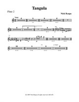 Tangula from Three Dances for Halloween - Flute 2 part