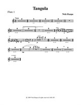 Tangula from Three Dances for Halloween - Flute 1 part