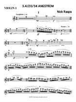 3.4/20/34 Angstrom - Violin 1 part