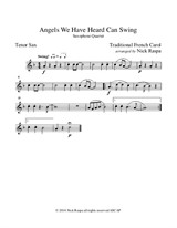 Angels We Have Heard Can Swing - Tenor Sax part