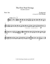 The First Noel Swings - (sax quartet) Baritone Saxophone part