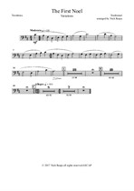 The First Noel (Variations for Full Orchestra) – Trombone part