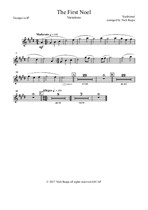 The First Noel (Variations for Full Orchestra) – B Flat Trumpet part