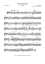 The First Noel (Variations for Full Orchestra) – Clarinet in Bb 1 part