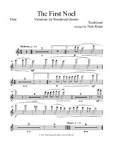The First Noel (Variations for Woodwind Quintet) – Flute part