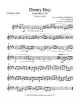 Danny Boy (Londonderry Air) Woodwind Quintet - B Flat Clarinet part