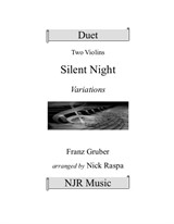 Silent Night - Variations (Violin duet) adv/int