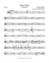 Silent Night - Variations (full orchestra) Viola part
