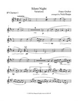 Silent Night - Variations (full orchestra) Clarinet in B Flat 1 part