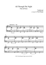 All Through The Night (Flute & Piano) Piano part