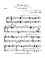 Amazing Grace (Bb Trumpet & Piano) Piano part