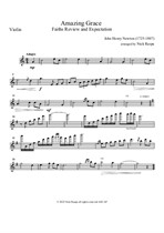 Amazing Grace (Violin & Viola) – Violin part