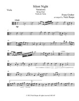 Silent Night - Variations (Violin & Viola) – Viola part
