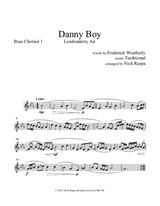 Danny Boy (Cl. qnt.) – B Flat Bass Clarinet 1 part